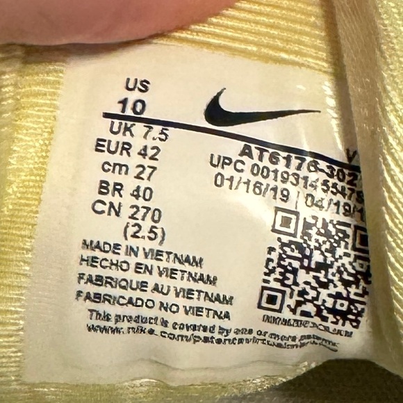 Nike Sneaker Air Max 720 SE Luminous Green Yellow Running Women’s 10 - Picture 9 of 9